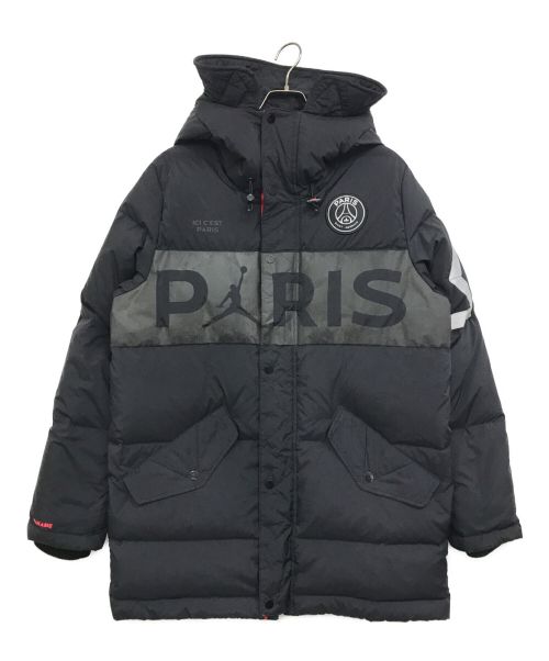 NIKE（ナイキ）NIKE (ナイキ) Paris Saint-Germain (パリ・サン＝ジェルマン) コラボダウンパーカー　MJ PSG JORDAN DOWN PARKA ブラック サイズ:Sの古着・服飾アイテム