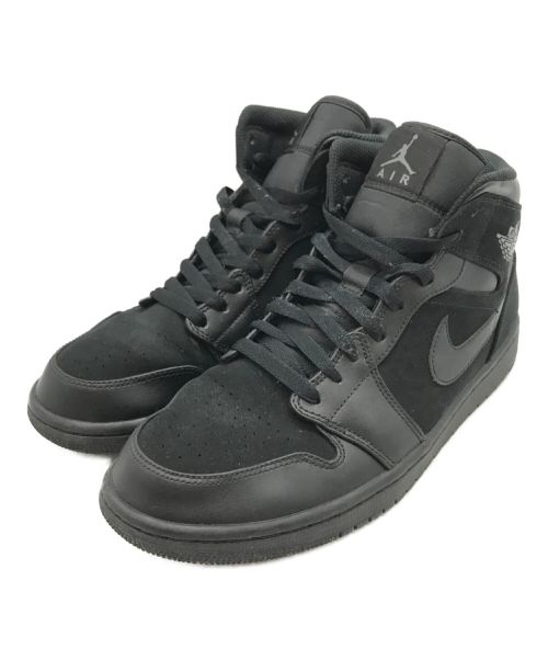 NIKE（ナイキ）NIKE (ナイキ) AIR JORDAN 1 MID TRIPLE ブラック サイズ:27㎝の古着・服飾アイテム