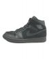 NIKE (ナイキ) AIR JORDAN 1 MID TRIPLE ブラック サイズ:27㎝：5800円