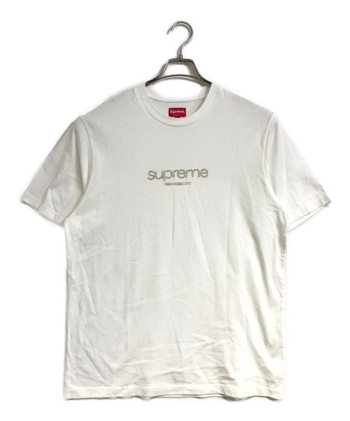 SUPREME（シュプリーム）SUPREME (シュプリーム) 22SS Beaded Logo Tee ホワイト サイズ:Mの古着・服飾アイテム