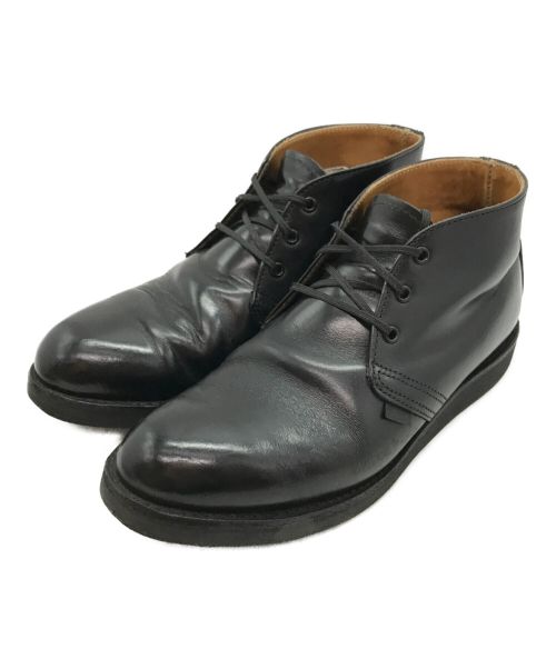 RED WING（レッドウィング）RED WING (レッドウィング) POSTMAN CHUKKA ブラック サイズ:25.5㎝の古着・服飾アイテム