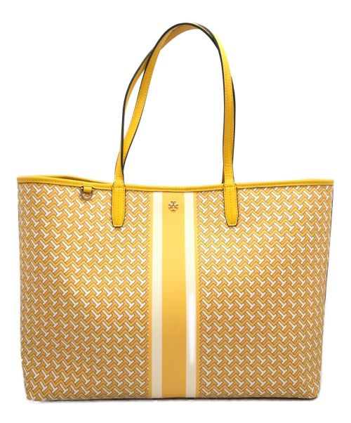 TORY BURCH（トリーバーチ）TORY BURCH (トリーバーチ) TILE T LINK TOTE イエロー サイズ:下記参照の古着・服飾アイテム