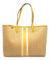 TORY BURCH（トリーバーチ）の古着「TILE T LINK TOTE」｜イエロー