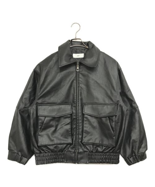 SLY（スライ）SLY (スライ) FAUX LEATHER ZIP UP ブルゾン ブラック サイズ:FREEの古着・服飾アイテム