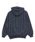 KEBOZ (ケボズ) STRIPE UC SWEAT HOODI ネイビー サイズ:Ｌ：8000円