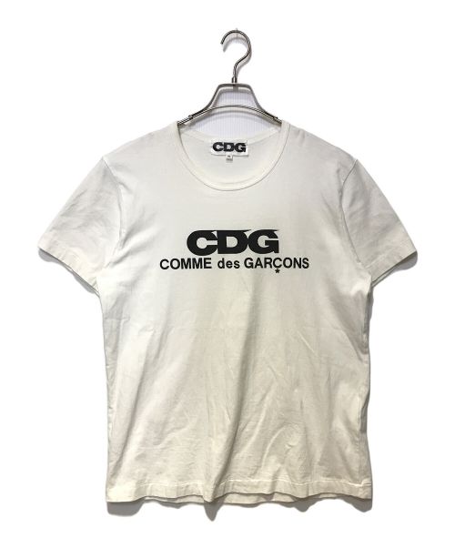 CDG（シーディージー）CDG (シーディージー) プリントTシャツ ホワイト サイズ:XLの古着・服飾アイテム