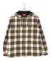 SUPREME（シュプリーム）の古着「Quilted Hooded Plaid Shirt」｜ベージュ×レッド