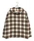 SUPREME (シュプリーム) Quilted Hooded Plaid Shirt ベージュ×レッド サイズ:L：11800円