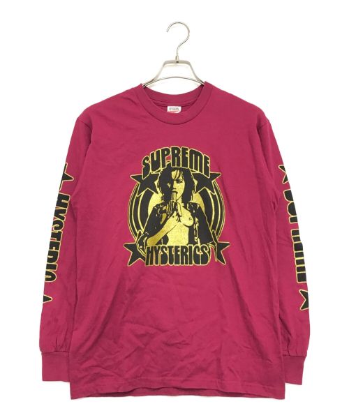 Hysteric Glamour（ヒステリックグラマー）Hysteric Glamour (ヒステリックグラマー) SUPREME (シュプリーム) 21SS L/S Tee ピンク サイズ:Sの古着・服飾アイテム