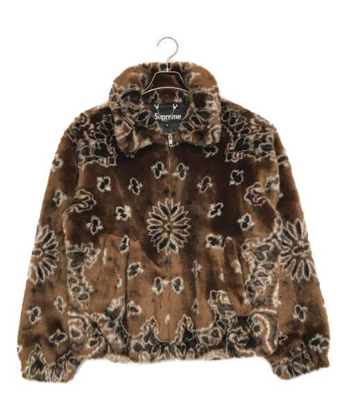 SUPREME（シュプリーム）SUPREME (シュプリーム) Bandana Faux Fur Bomber Jacket ブラウン サイズ:Mの古着・服飾アイテム