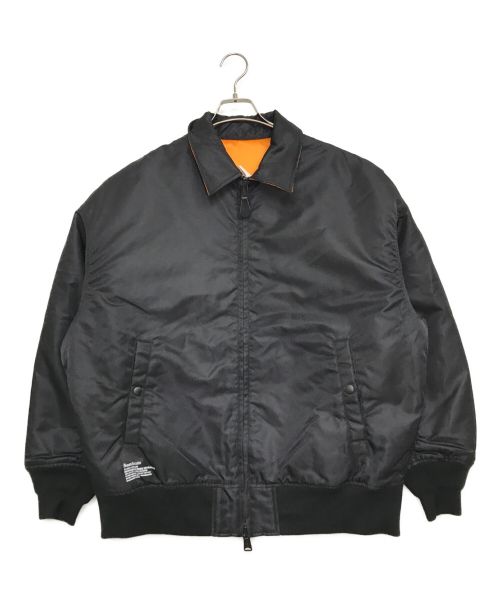 FreshService（フレッシュサービス）FreshService (フレッシュサービス) FLIGHT NYLON REVERSIBLE SWING TOP BLOUSON ブラック×オレンジ サイズ:L 未使用品の古着・服飾アイテム