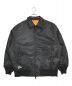 FreshService（フレッシュサービス）の古着「FLIGHT NYLON REVERSIBLE SWING TOP BLOUSON」｜ブラック×オレンジ