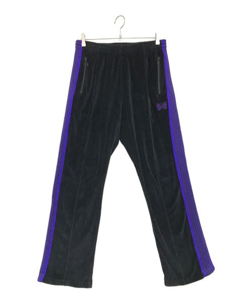 Needles（ニードルズ）Needles (ニードルズ) NARROW TRACK PANT C/PE VELOUR ブラック サイズ:Lの古着・服飾アイテム