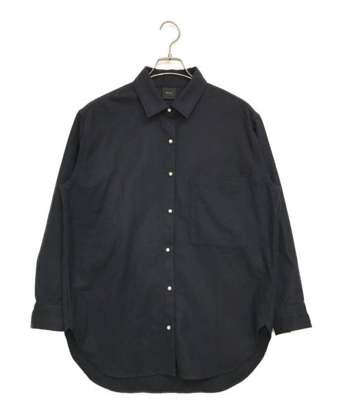 Spick and Span（スピックアンドスパン）Spick and Span (スピックアンドスパン) plain clothパールオーバーシャツ ネイビー サイズ:FREEの古着・服飾アイテム