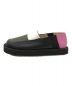 PLAN C (プランシー) PLATFORM MOCCASIN ブラック×グリーン サイズ:36（23㎝相当）：7800円