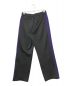 Needles (ニードルズ) 別注TRACK PANTS - POLY SMOOTHトラックパンツ ブラック×パープル サイズ:S：11000円