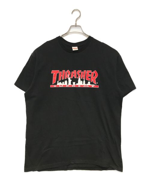 SUPREME（シュプリーム）SUPREME (シュプリーム) THRASHER (スラッシャー) Skyline Tee ブラック サイズ:XLの古着・服飾アイテム