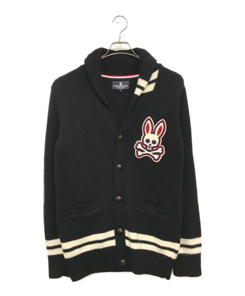 Psycho Bunny（サイコ バニー）Psycho Bunny (サイコ バニー) ショールカラーカーディガン ブラック サイズ:1の古着・服飾アイテム