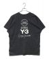 Y-3 (ワイスリー) バックプリントTシャツ ブラック サイズ:L/G：5800円