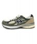 NEW BALANCE (ニューバランス) 990V3 ローカットスニーカー ベージュ×カーキ サイズ:26.5cm 未使用品：21000円