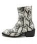 soerte (ソエルテ) Square toe leather boots ホワイト サイズ:41（26cm相当）：3980円