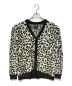 HUF（ハフ）の古着「SNOW LEOPARD CARDIGAN」｜ブラック×ホワイト