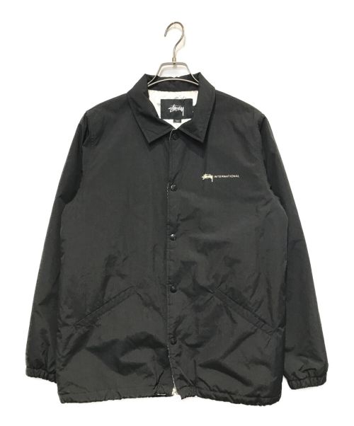 stussy（ステューシー）stussy (ステューシー) デジタルロゴコーチジャケット ブラック サイズ:Sの古着・服飾アイテム