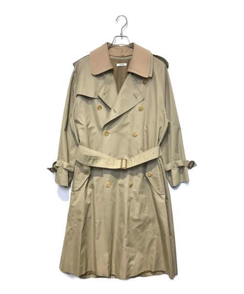 INTERIM（インテリム）INTERIM (インテリム) GIZA SILK GABARDINE TRENCH COAT ベージュ サイズ:4の古着・服飾アイテム