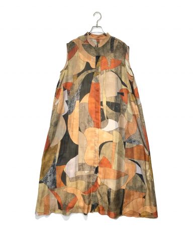 【中古・古着通販】Ameri VINTAGE (アメリヴィンテージ) MEDI MURAL TRANSFORM DRESS オレンジ×ベージュ  サイズ:S｜ブランド・古着通販 トレファク公式【TREFAC FASHION】スマホサイト