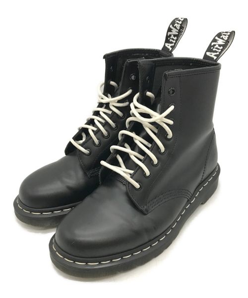 Dr.Martens（ドクターマーチン）Dr.Martens (ドクターマーチン) 1460 WHITE STITCH 8 ホール ブーツ ブラック サイズ:UK8(27cm )の古着・服飾アイテム