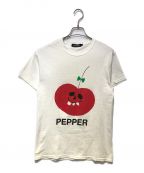 UNDERCOVERアンダーカバー）の古着「PEPPER プリントTシャツ」｜ホワイト