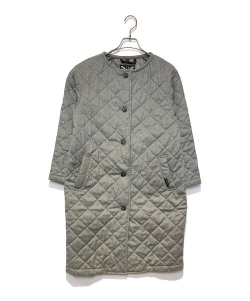 LAVENHAM（ラベンハム）LAVENHAM (ラベンハム) キルティングロングコート グレー サイズ:38の古着・服飾アイテム