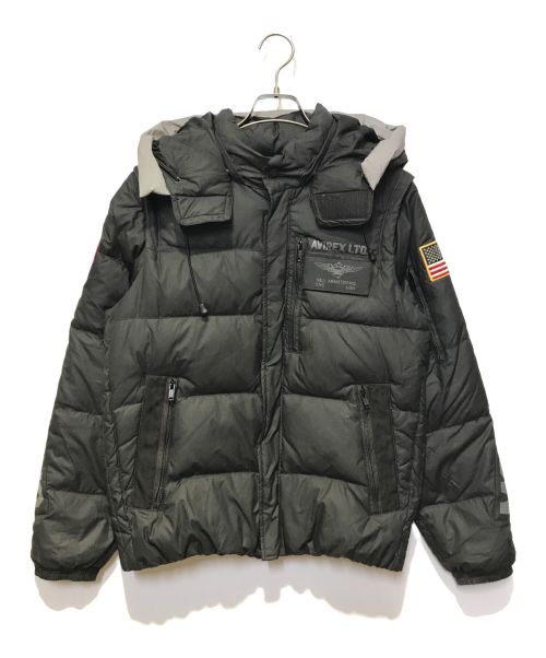 AVIREX（アヴィレックス）AVIREX (アヴィレックス) 4WAY DOWN JACKET MOON LAND ブラック サイズ:Mの古着・服飾アイテム