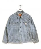 LEVI'Sリーバイス）の古着「ストライプトラッカージャケット」｜ブルー×ホワイト