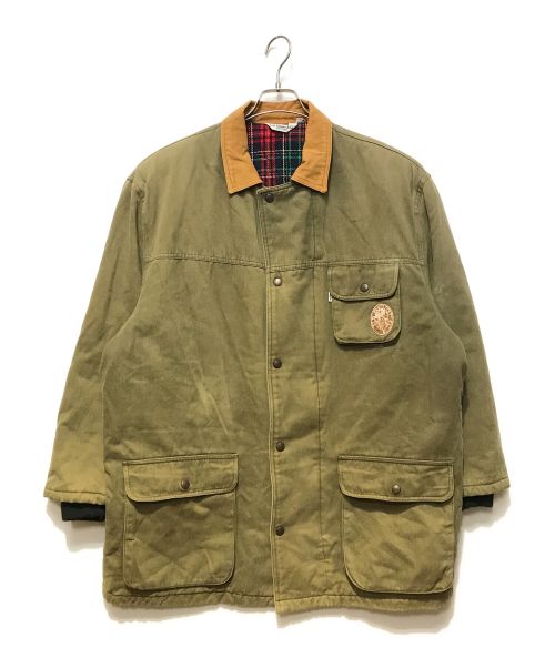 LEVI'S（リーバイス）LEVI'S (リーバイス) ［古着］イタリア製裏地チェックジャケット カーキ サイズ:XLの古着・服飾アイテム