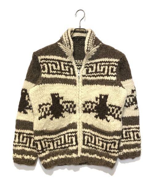 CANADIAN SWEATER COMPANY（カナディアンセーターカンパニー）CANADIAN SWEATER COMPANY (カナディアンセーターカンパニー) ［古着］サンダーバードカウンチンジャケット ブラウン×ホワイト サイズ:下記参照の古着・服飾アイテム