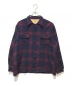 Sportwearスポーツウェア）の古着「［古着］SEYMOUR FLANNEL ヴィンテージウールシャツ」｜ネイビー