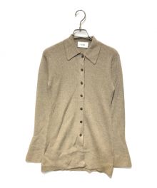 CLANE（クラネ）の古着「COLLAR RIB CARDIGAN」｜ブラウン