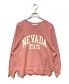 JOURNAL STANDARD relumeジャーナルスタンダード レリューム）の古着「NEVADAロゴスウェット」｜ピンク