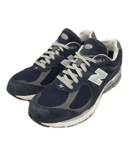 NEW BALANCE（ニューバランス）NEW BALANCE (ニューバランス) ローカットスニーカー ネイビー×ホワイト サイズ:27.5cmの古着・服飾アイテム