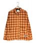 BUTTER GOODS（バターグッズ）の古着「Chore Plaid Check Overshirt」｜オレンジ