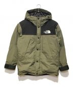 THE NORTH FACEザ ノース フェイス）の古着「マウンテンダウンジャケット」｜カーキ×ブラック