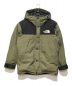 THE NORTH FACE（ザ ノース フェイス）の古着「マウンテンダウンジャケット」｜カーキ×ブラック