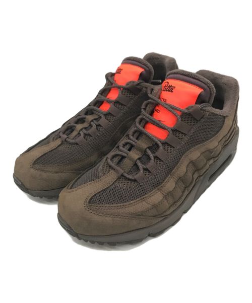 NIKE（ナイキ）NIKE (ナイキ) Patta (パタ) AIR MAX 95/90  ブラウン サイズ:27cmの古着・服飾アイテム