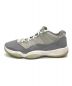 NIKE (ナイキ) AIR JORDAN 11 RETRO LOW ホワイト×グレー サイズ:27cm：7000円