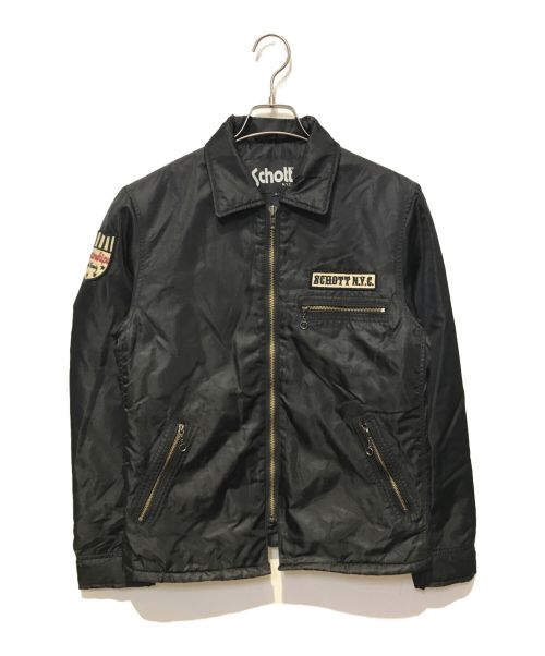 Schott（ショット）Schott (ショット) NYLON TRUCKER JACKET BINDERS ブラック サイズ:Sの古着・服飾アイテム