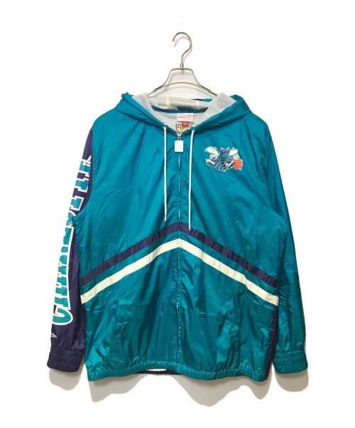 MITCHELL & NESS（ミッチェルアンドネス）MITCHELL & NESS (ミッチェルアンドネス) ナイロンジャケット ブルー×パープル サイズ:2XLの古着・服飾アイテム