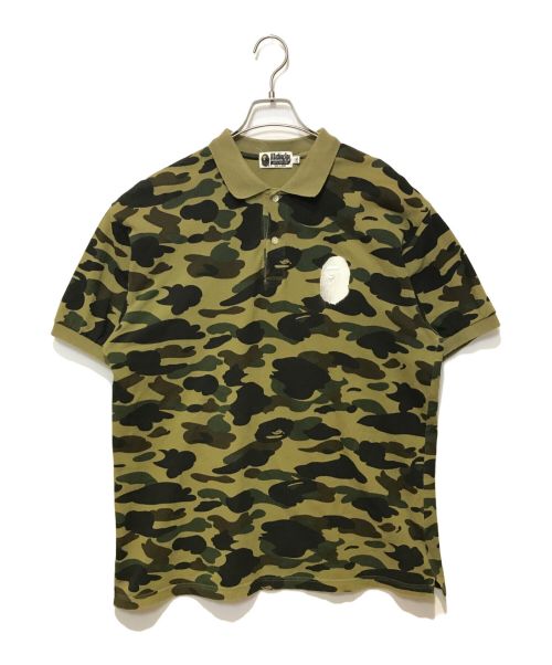 A BATHING APE（アベイシングエイプ）A BATHING APE (アベイシングエイプ) ポロシャツ カーキ サイズ:2XLの古着・服飾アイテム