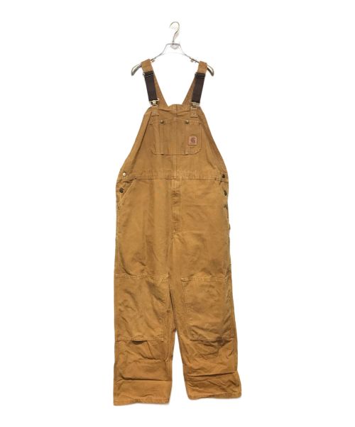 CarHartt（カーハート）CarHartt (カーハート) ［古着］ダック地オーバーオール ブラウン サイズ:W44×L32の古着・服飾アイテム