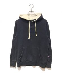 Champion×stussy（チャンピオン×ステューシー）の古着「別注 ロゴスウェットパーカー」｜ネイビー